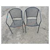 2- Metal Patio Chairs