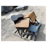 School Desks & Assorted Tables