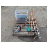 Garden Lot- Tools, Pole Saw, Limbers, Etc