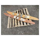 2- Wood Water Skis