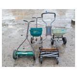 2- Seed Spreaders & 2 Reel Mowers