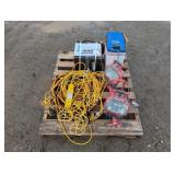 Electrical Lot-  Shop Lights, Coaxial Cable, Etc.