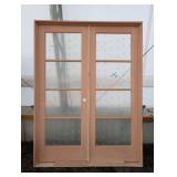 Clear Glass Fir French Door