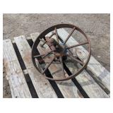 Antique Wheelbarrow Wheel