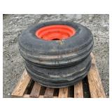 10.00-16 Kubota Tractor Tires w/ 6L Rims