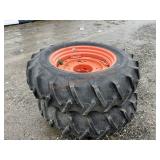 16.9-34 Kubota Tractor Tires w/ 8L Rims