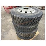 4- 11R24.5 Bridgestone Tires w/ 10L Rims