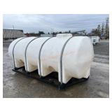~1625 Gallon Poly Water Tank w/ Mounting Frame