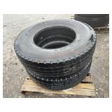 2- 315/80R22.5 Goodyear Steer Tires