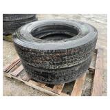 2- 255/80R22.5 Michellin Tires