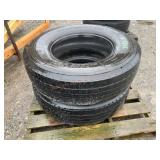 2- 315/80R22.5 Michellin Steer Tires