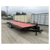 1980 18' Homemade Flatbed Trailer