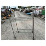 Metal Shelving on Wheels