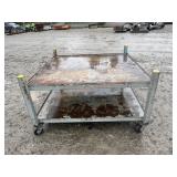 Metal Table w/ Casters ~48'x48'x2'