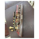 Plastic train wall hanger