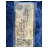 1849 or 1850 $5 obsolete bank note