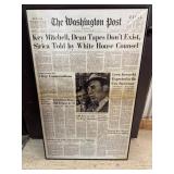 Framed Washington Post print