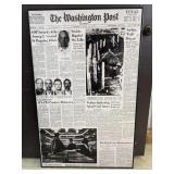 Framed Washington Post prints
