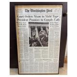Framed Washington Post print