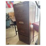 Wood filing cabinet