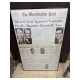 Framed Washington Post print