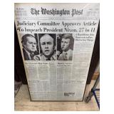 Framed Washington Post print