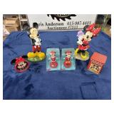 Lot of vintage Mickey and Minnie Mouse items