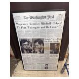 Framed Washington Post print