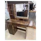 Wooden Vanity with led mirror