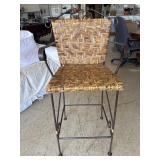 Metal and Wicker barstool