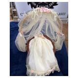 Vintage MMI musical infant basket doll