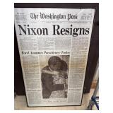 Framed Washington Post print