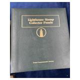 Lighthouse Stamps in book