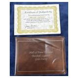 Baseball Legends Reggie Jackson gold stamp