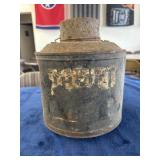 Vintage Macomb Thrift Metal jug