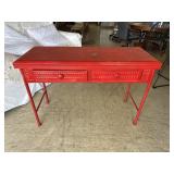 Red 2 drawer table