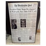 Framed Washington Post print