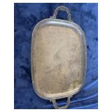 Silver plated serving tray