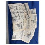 John F Kennedy Newpapers