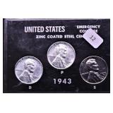 1943 STEEL CENT SET
