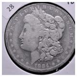 1884 O MORGAN DOLLAR G
