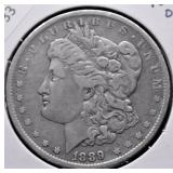 1889 O MORGAN DOLLAR VF