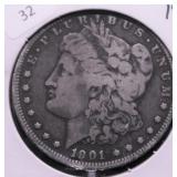 1901 O MORGAN DOLLAR VG