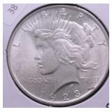 1923 PEACE DOLLAR CHOICE BU