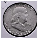 1951 S FRANKLIN HALF DOLLAR