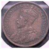 1917 CANADA LARGE CENT XF