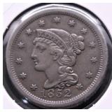 1852 LARGE CENT AU