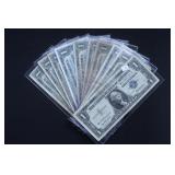 10 SILVER CERTIFICATES