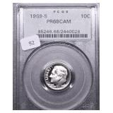 1969 S PCGS PF68DC ROOSEVELT DIME