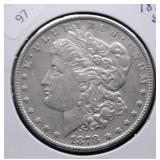 1878 S MORGAN DOLLAR AU